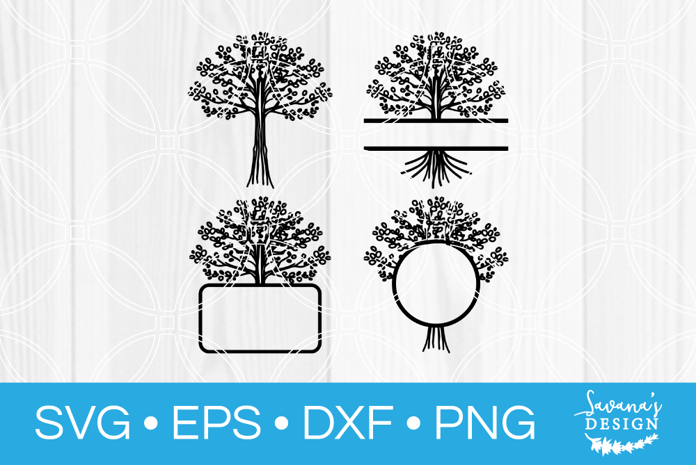Download Family Tree SVG Cut File Monogram | Custom-Designed ...