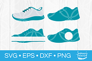 Jogging Shoes SVG Circle Monogram