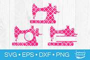 Sewing Machine SVG Monogram Bundle
