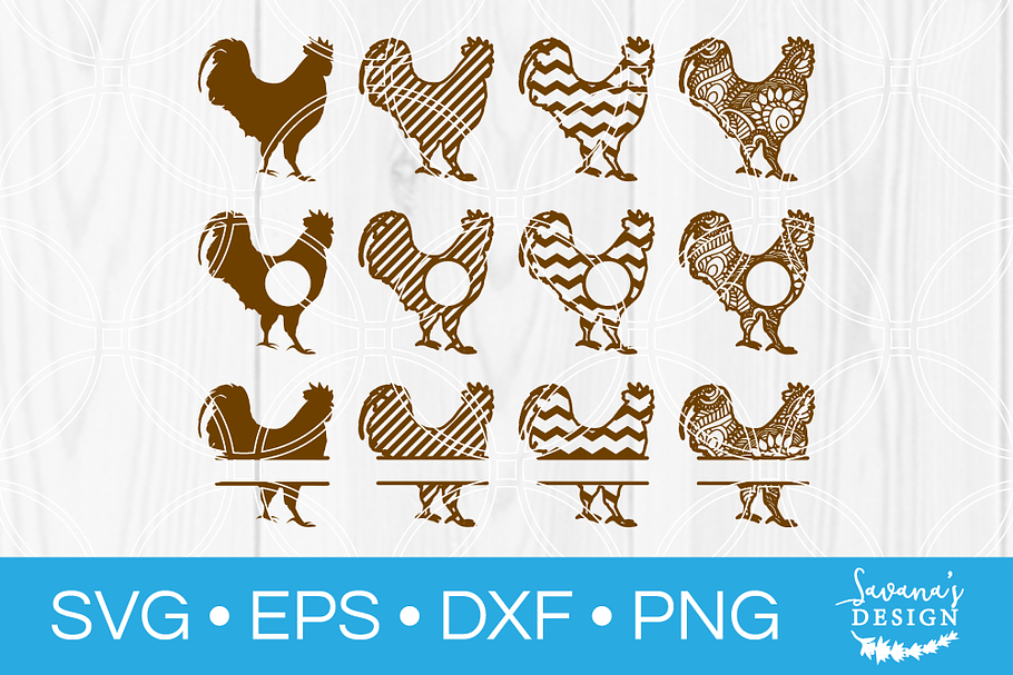 Chicken SVG Rooster SVG Bundle in Illustrations - product preview 8