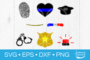 Police SVG Cutting Files