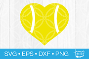 Tennis Heart SVG Cut File