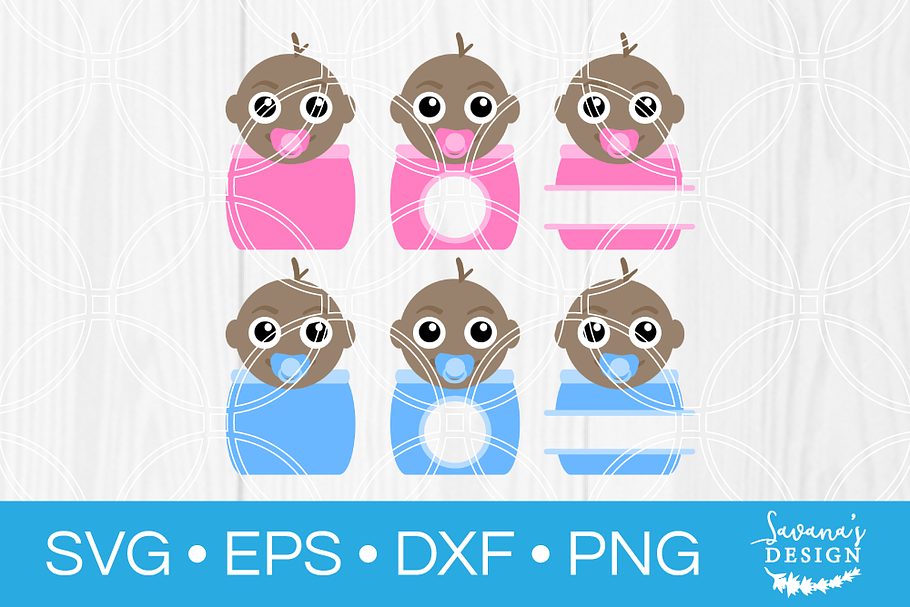 Baby SVG Bundle Gender Reveal in Illustrations - product preview 8