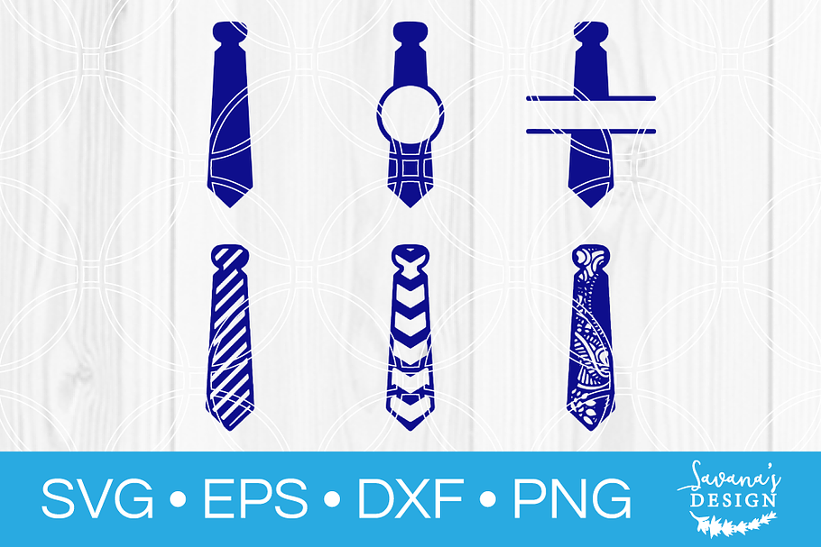 Ties SVG Bundle Cut File in Illustrations - product preview 8