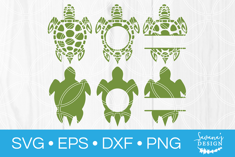 Turtle SVG Bundle Cut Files in Illustrations - product preview 8