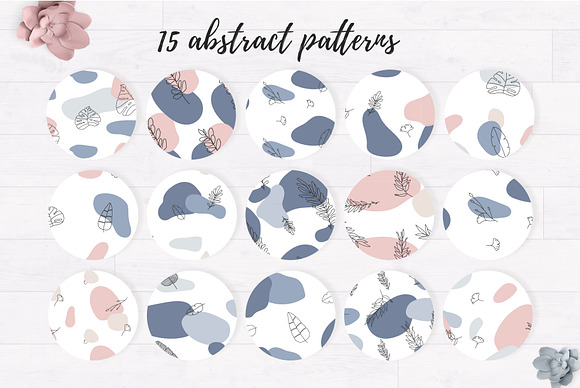 Pack of floral abstract patterns in Patterns - product preview 7