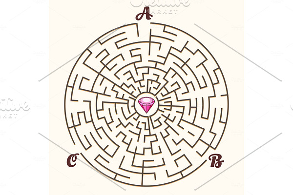 Maze labyrinth path game