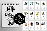 Dogs Calendar 2019
