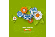 Indian Republic day holiday design.