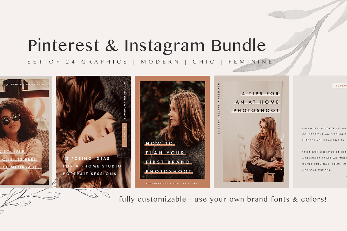 Pinterest & Instagram Bundle | SALE in Pinterest Templates - product preview 8