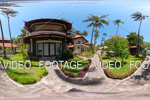 hotel in a tropical resort vr360