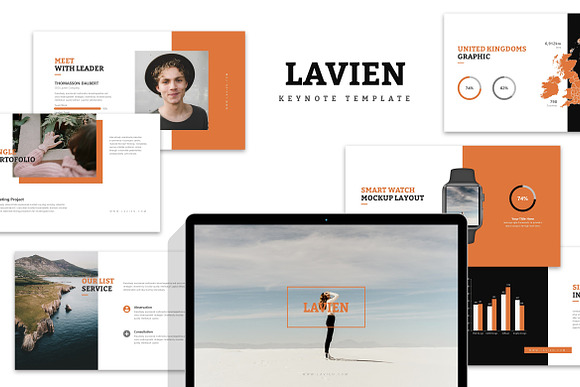 Lavien : Minimal Lookbook Keynote  in Keynote Templates - product preview 12