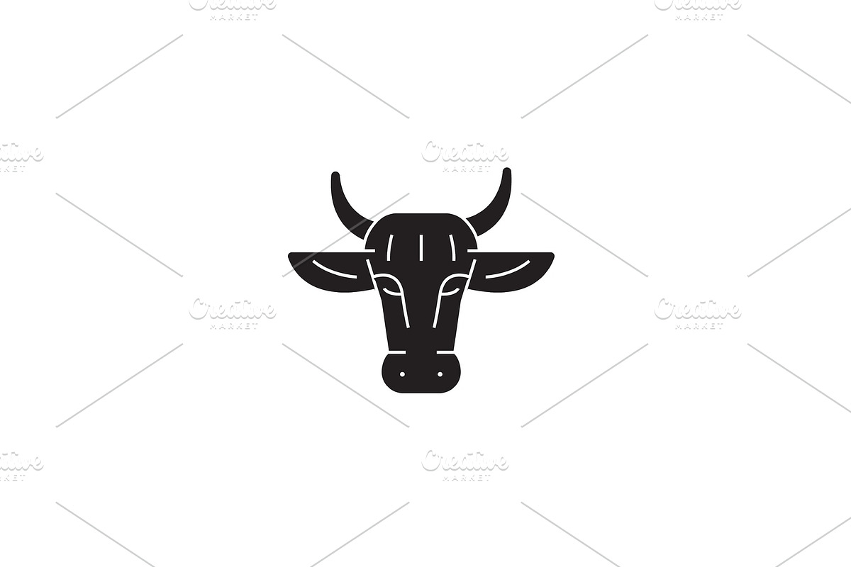 Ogranic beef black vector concept in Illustrations - product preview 8