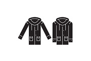 Park jacket black vector concept