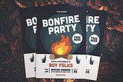 Bonfire Party Flyer