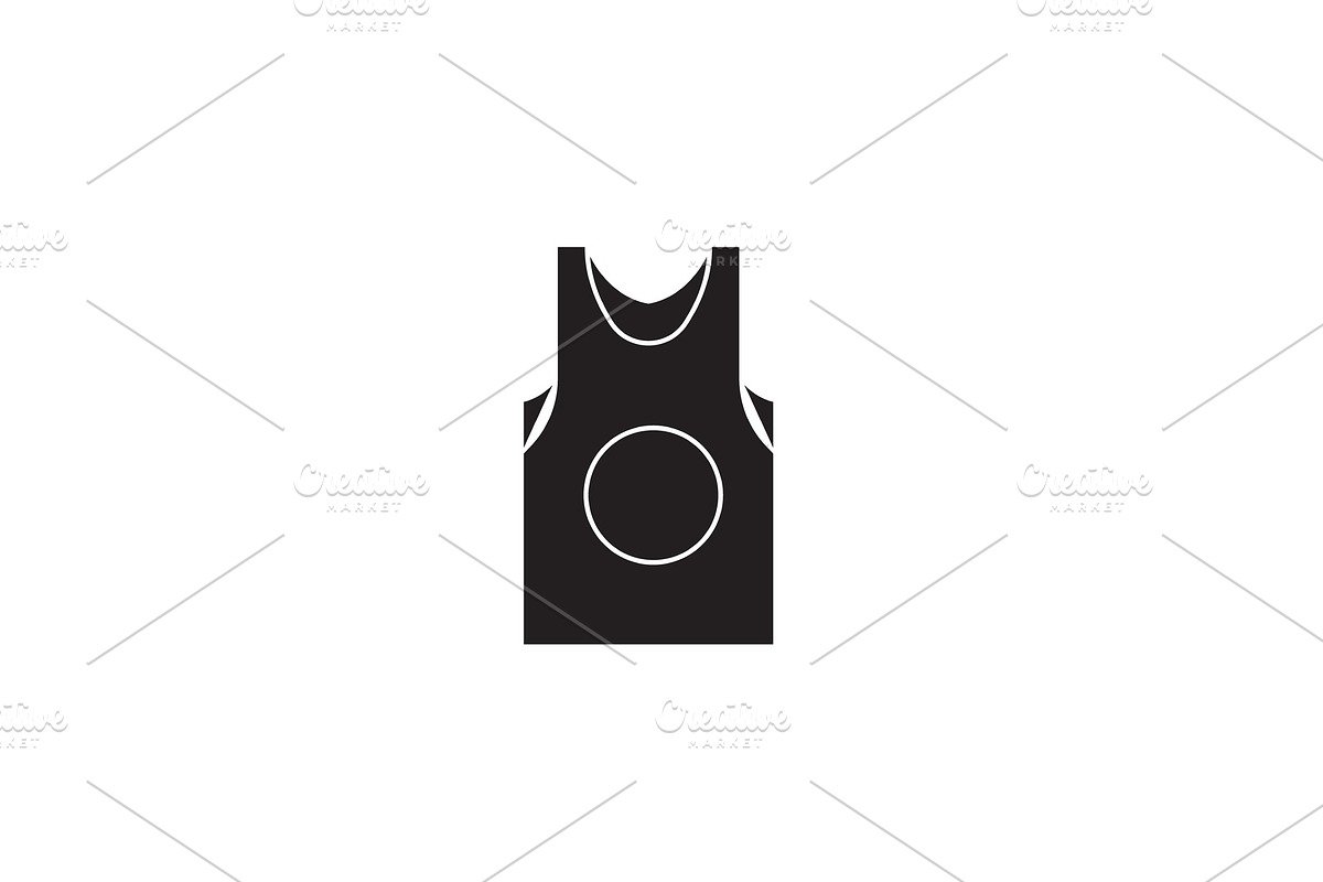 Sleeveles black vector concept icon in Illustrations - product preview 8