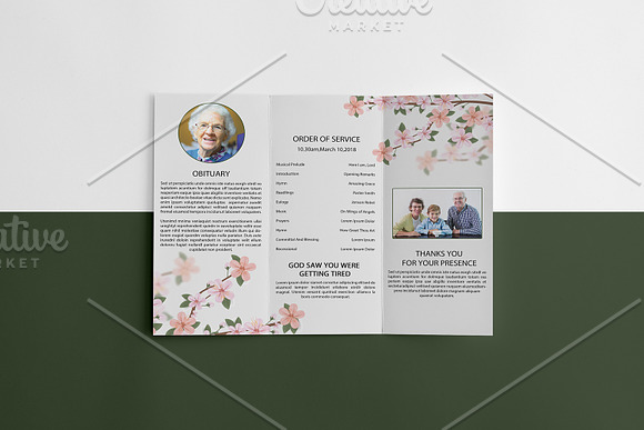 Funeral Program Template - V850 in Brochure Templates - product preview 2