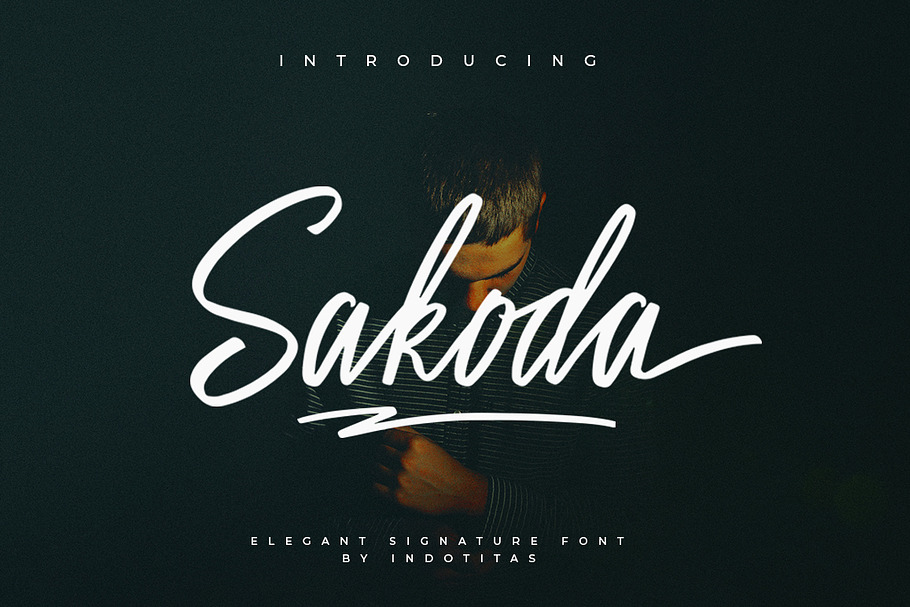 Sakoda Signature Font in Script Fonts - product preview 8
