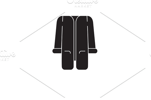 Tunic black vector concept icon