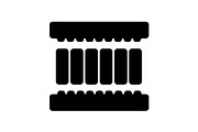 Mattress layers glyph icon