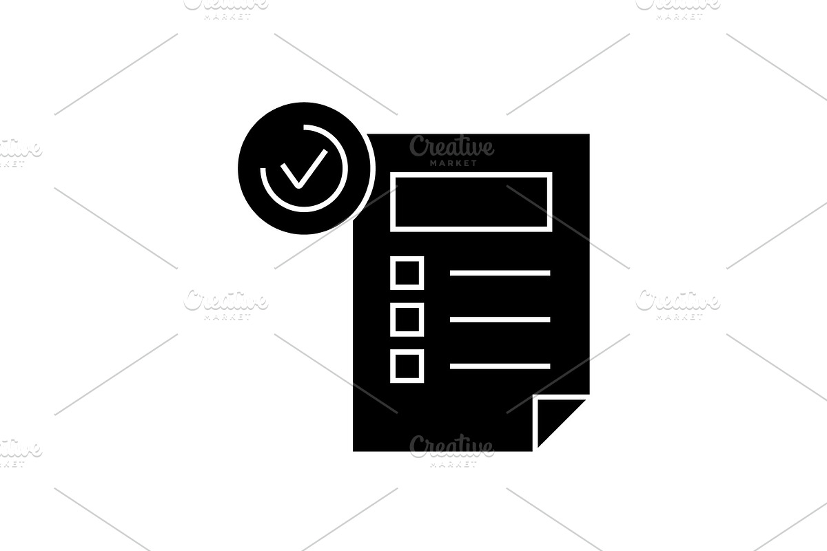Features sheet black vector concept in Illustrations - product preview 8