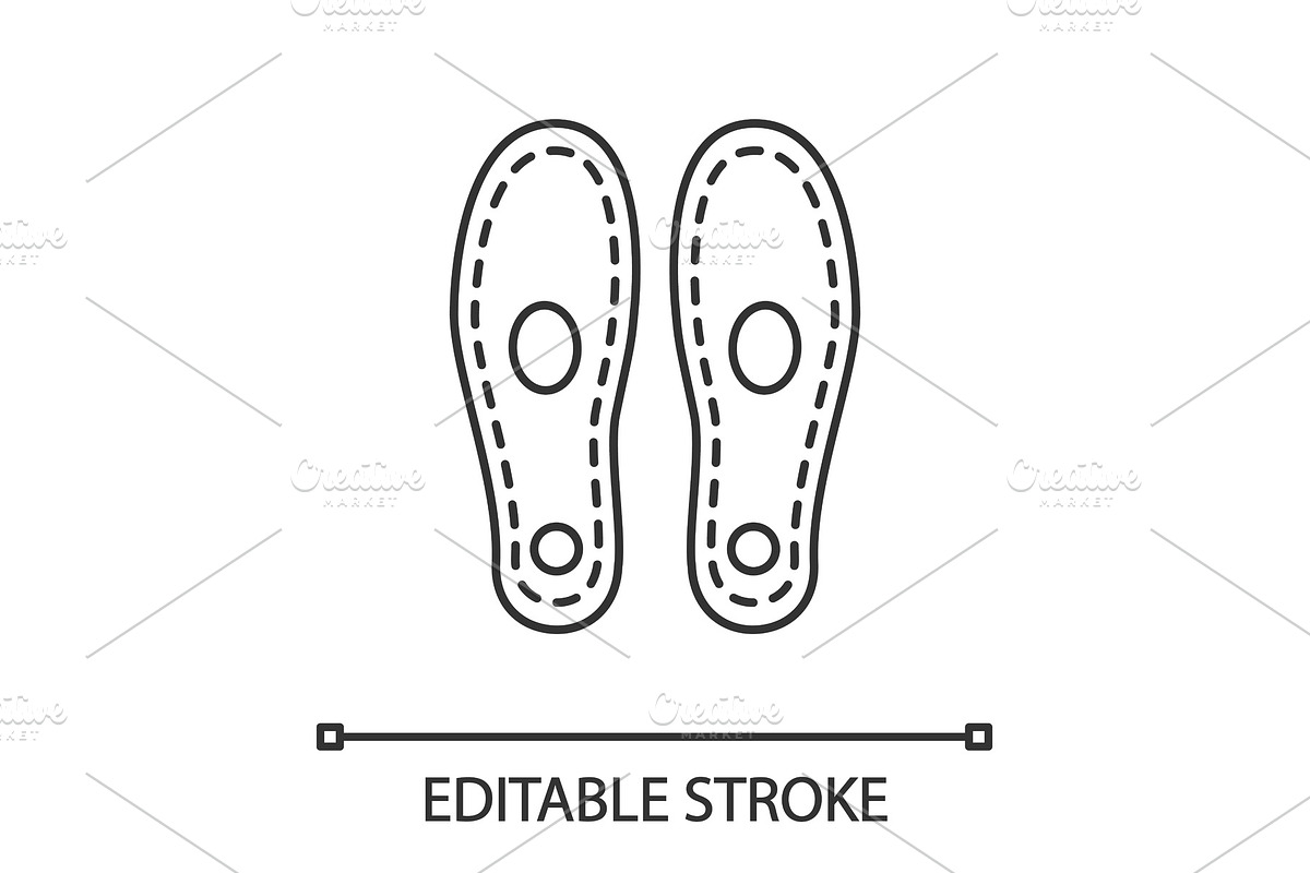 Orthopedic insoles linear icon in Icons - product preview 8