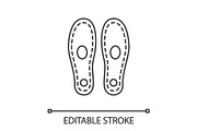 Orthopedic insoles linear icon