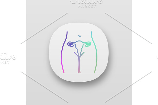 Female reproductive system app icon