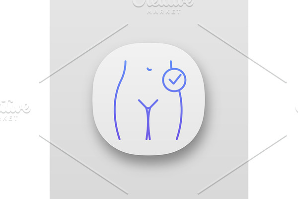 Female reproductive health app icon