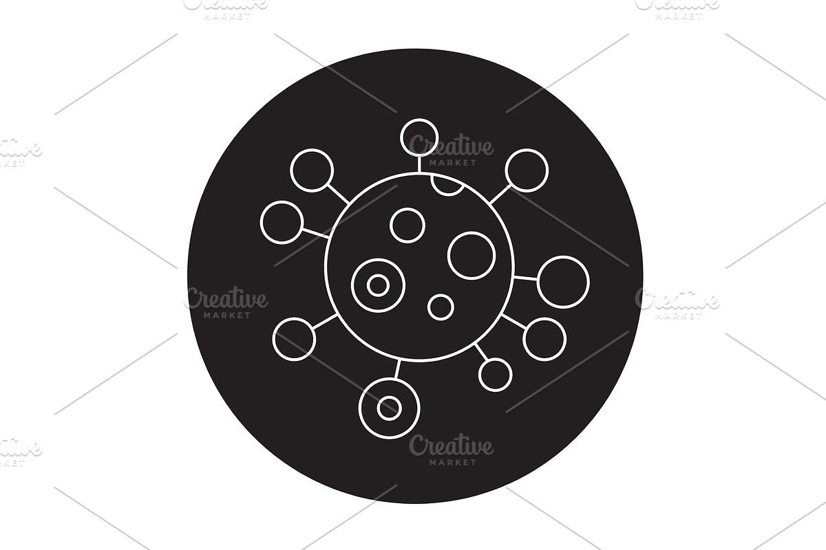 Genotype black vector concept icon in Textures - product preview 8