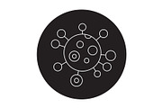 Genotype black vector concept icon
