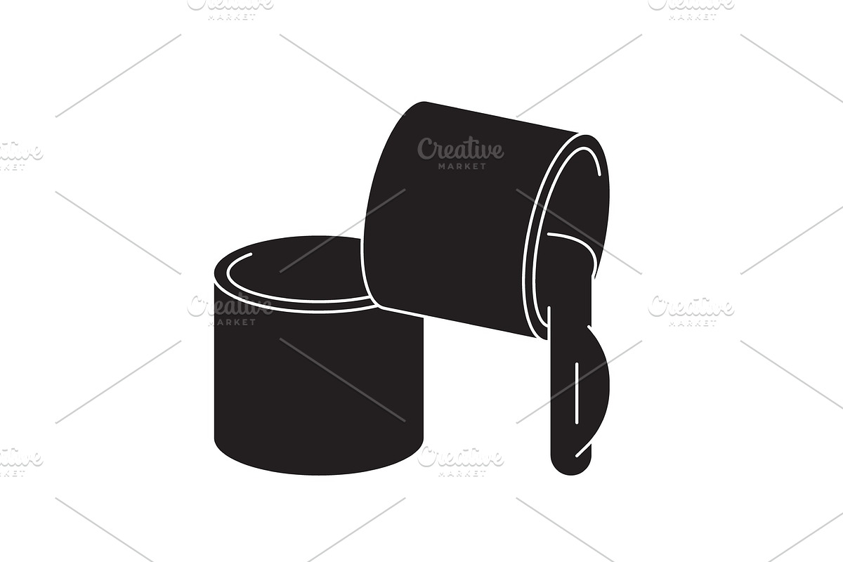 Grease, lubricant black vector in Illustrations - product preview 8