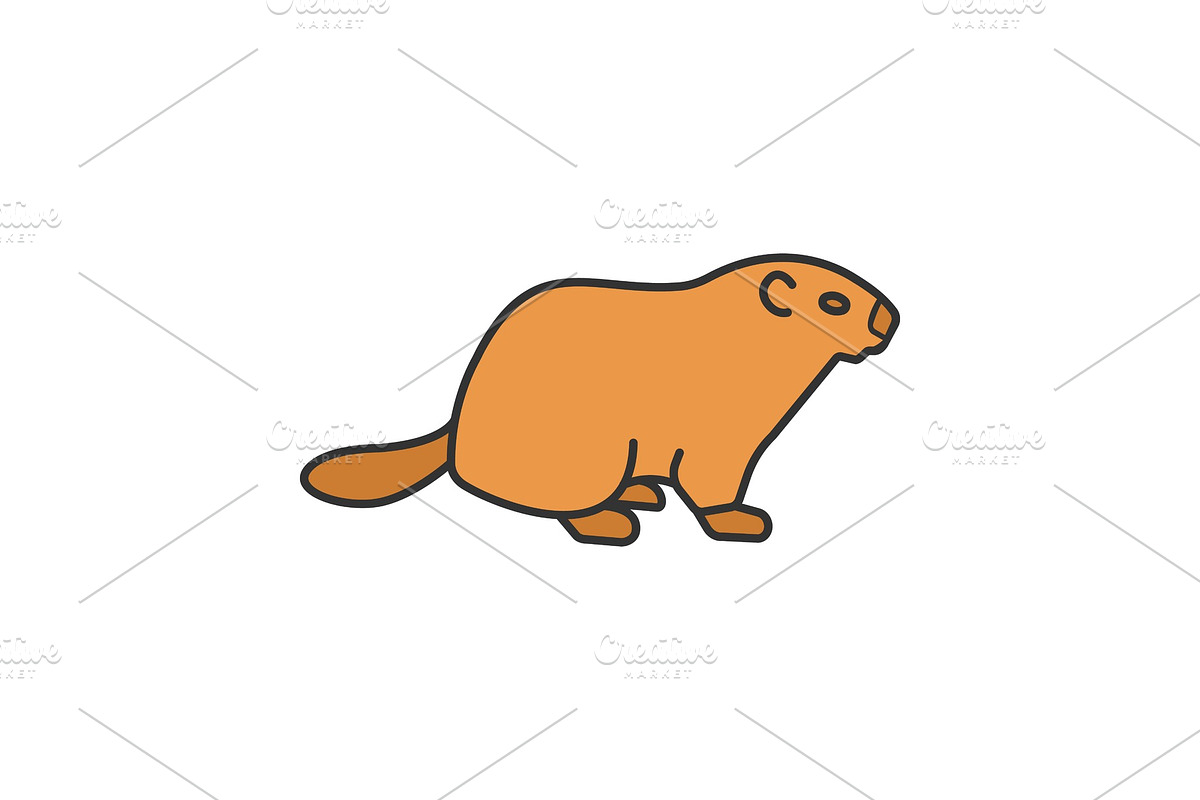 Groundhog Day color icon in Icons - product preview 8