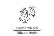 Chinese New Year linear icon