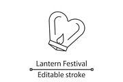 Spring Lantern Festival linear icon