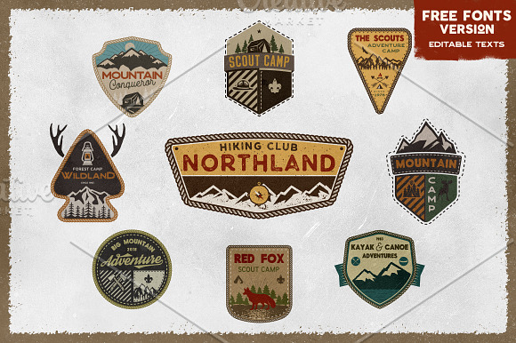 The Scouts & Camping Badges in Logo Templates - product preview 9