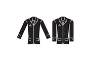 Casual jacket black vector concept