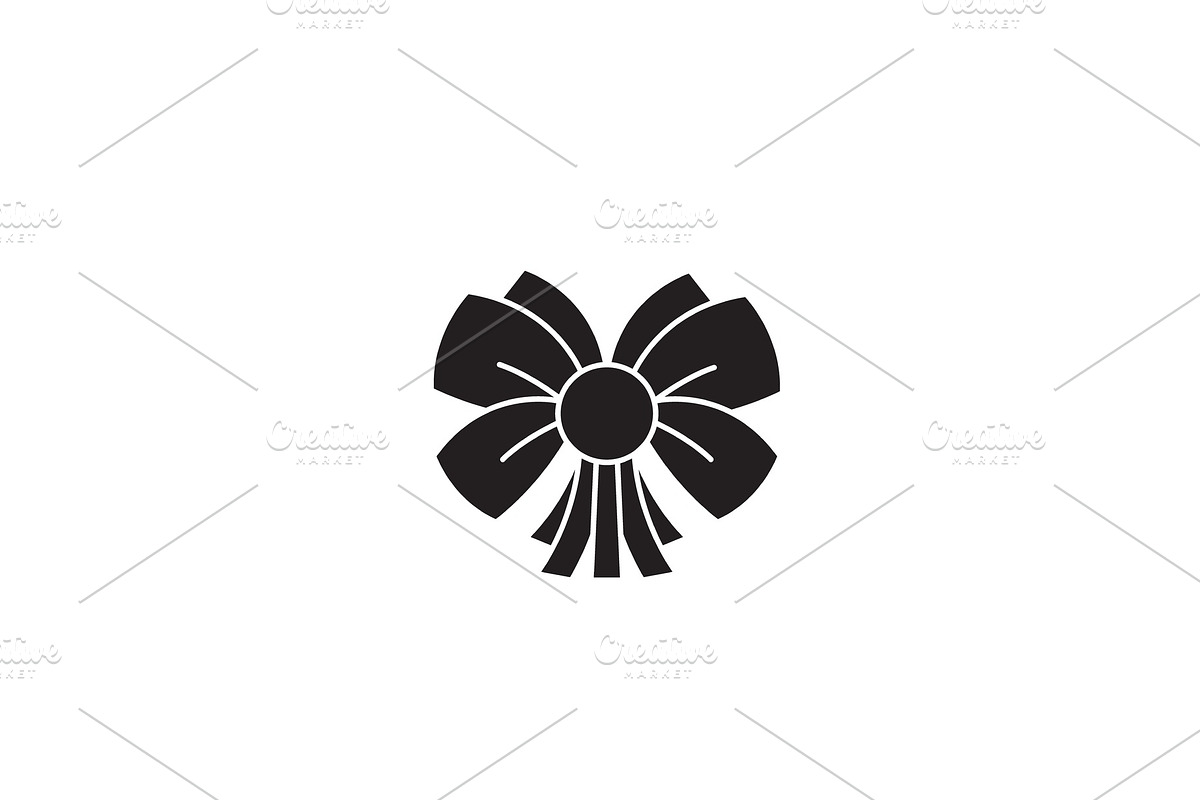 Christmas flower black vector in Objects - product preview 8