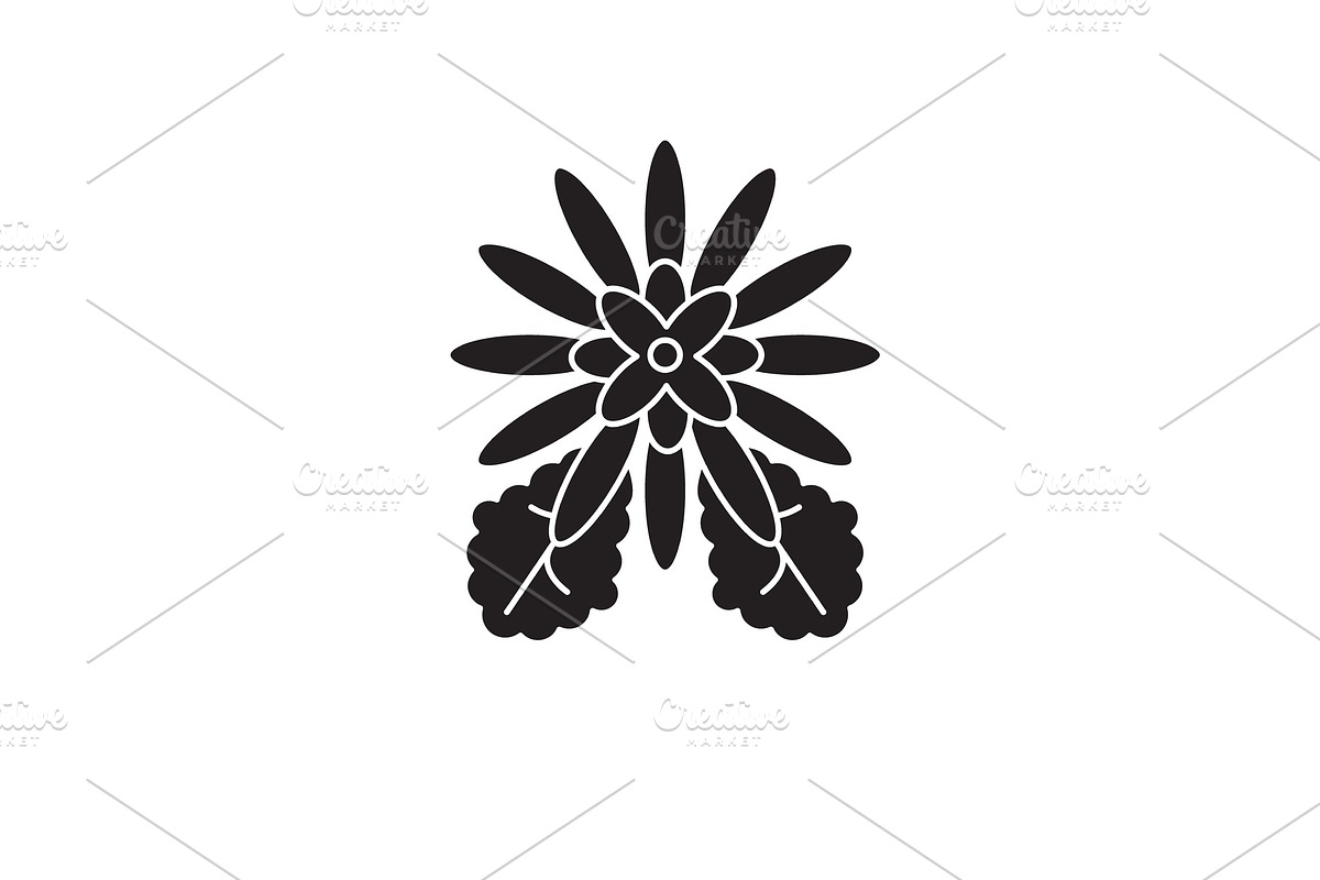 Chrysantemum black vector concept in Illustrations - product preview 8