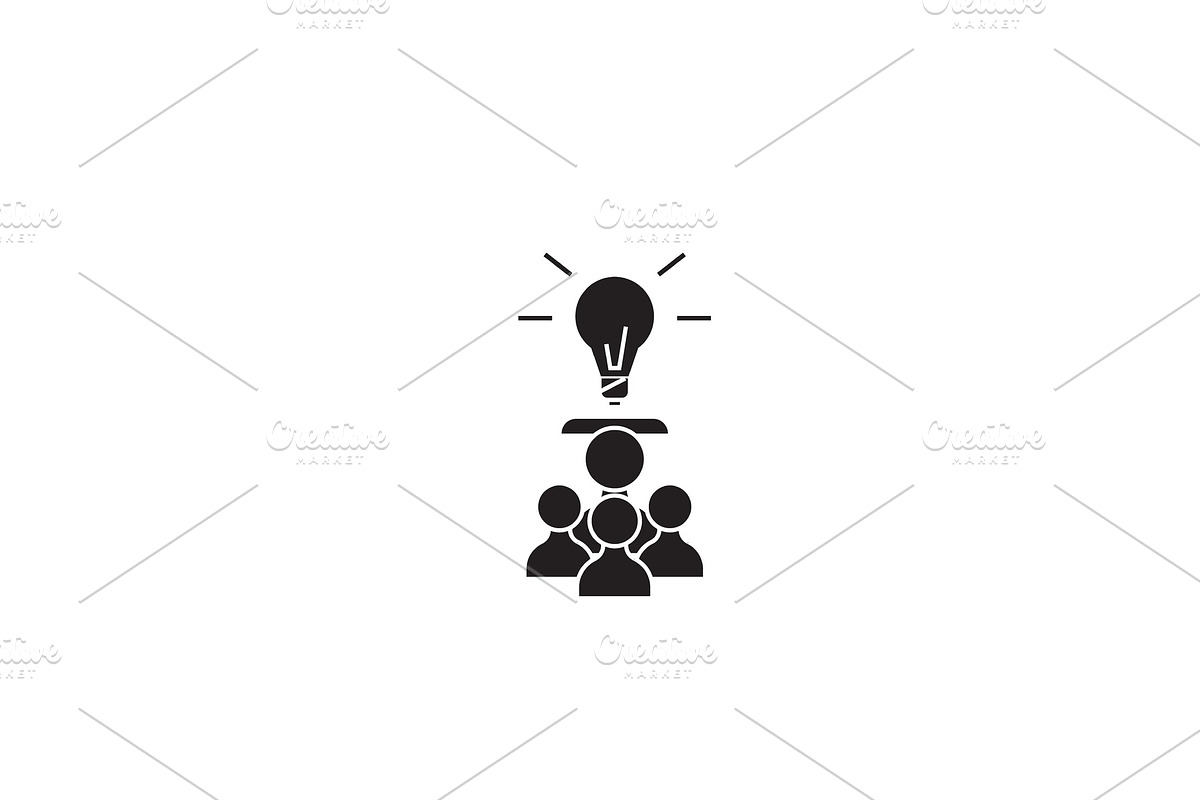 Common goal black vector concept in Illustrations - product preview 8