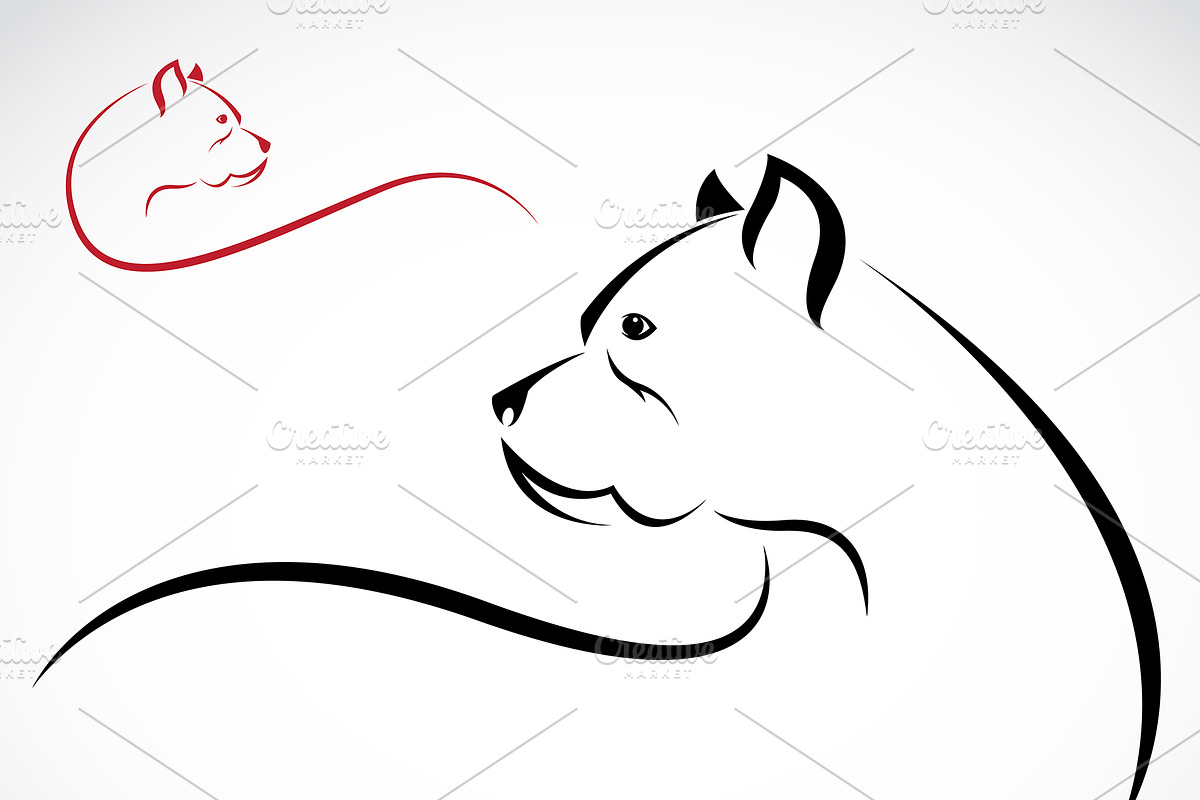 Vector of a pitbull dog. Animal. Pet in Icons - product preview 8