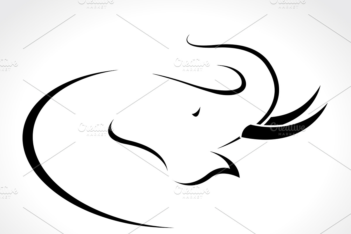 Vector of an elephant head. Animal. in Icons - product preview 8