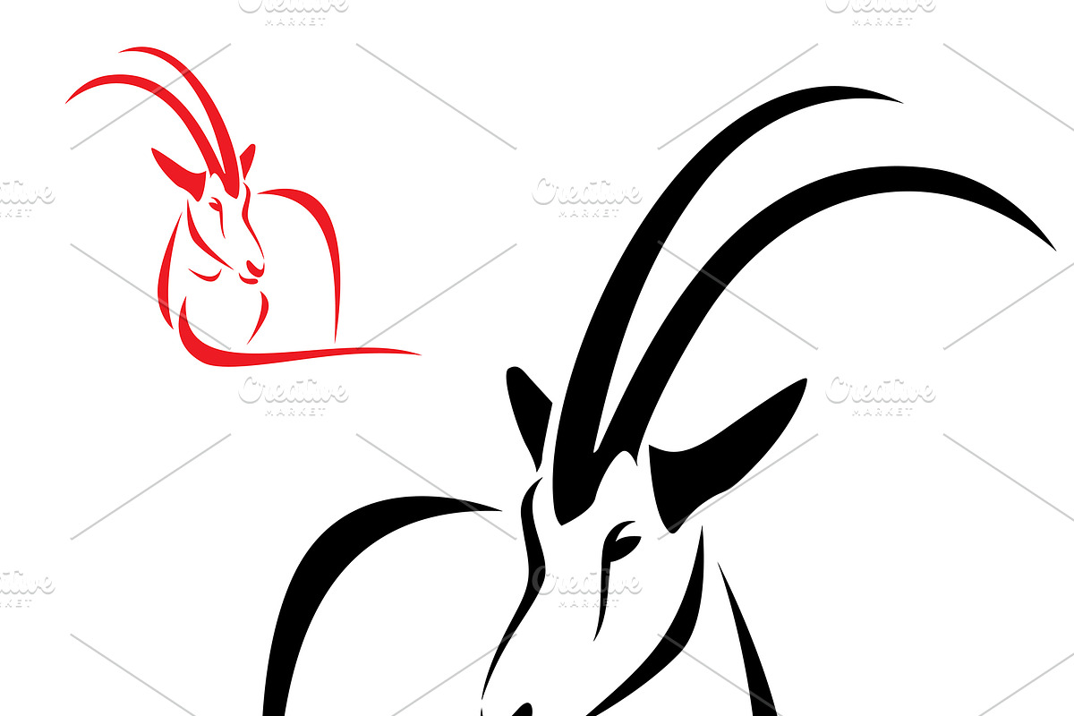 Vector of a goral design. Animal. in Icons - product preview 8