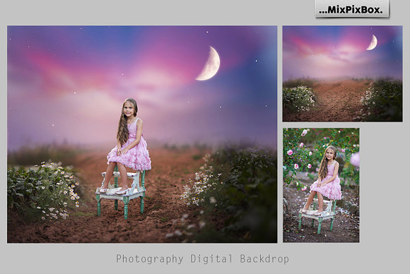 Magic Night Backdrop in Photoshop Layer Styles - product preview 1