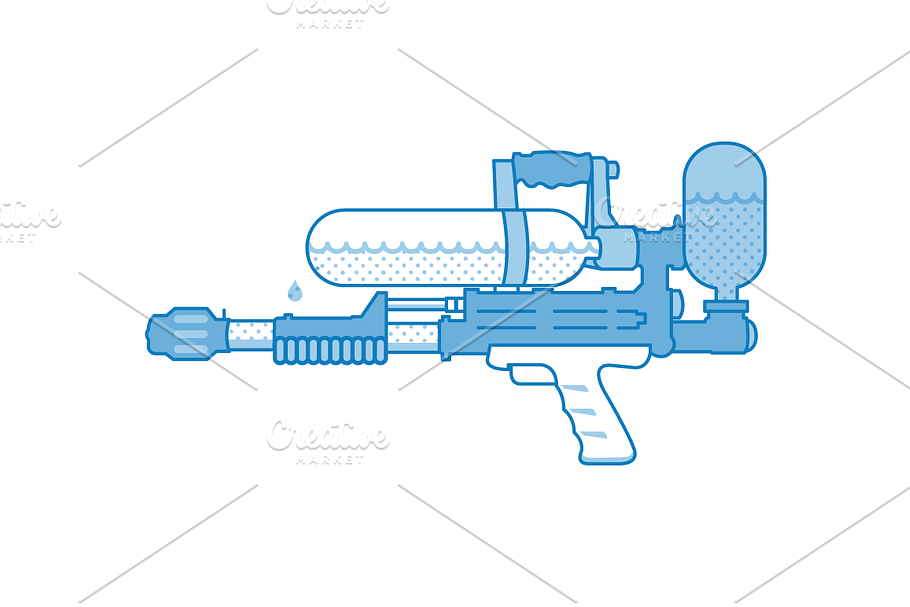 Water Gun: Super Soaker in Illustrations - product preview 8