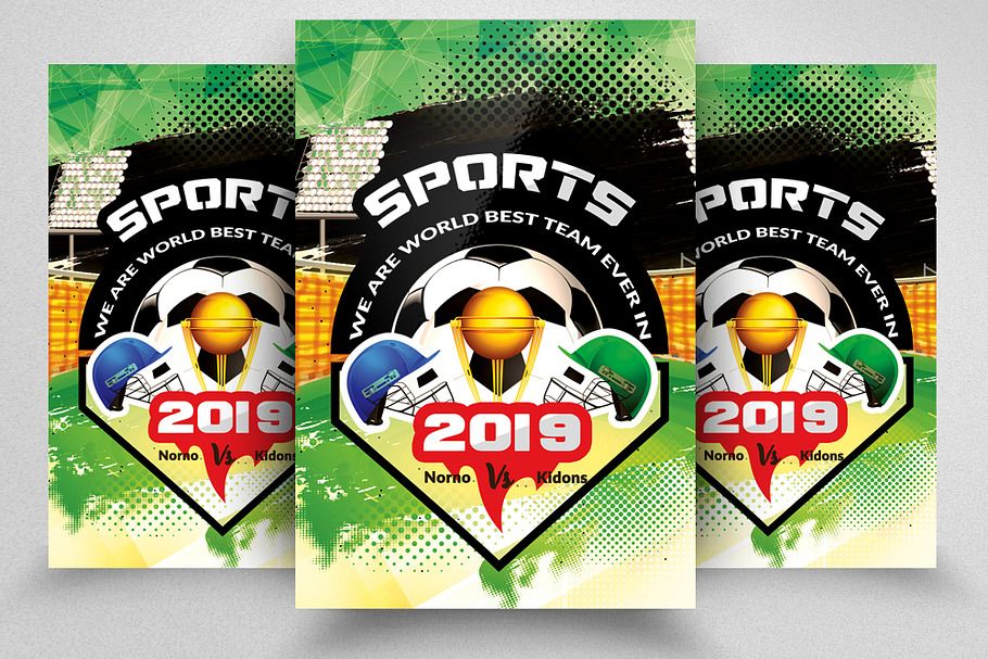 Football 2019 Match Flyer Templates in Flyer Templates - product preview 8
