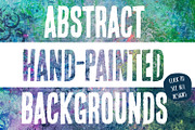 11 Abstract Hand Painted Backgrounds