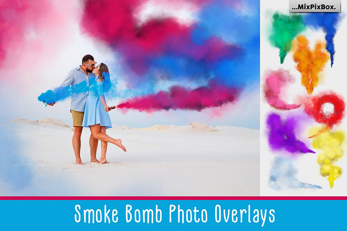 Smoke Bomb Photo Overlays in Photoshop Layer Styles - product preview 8