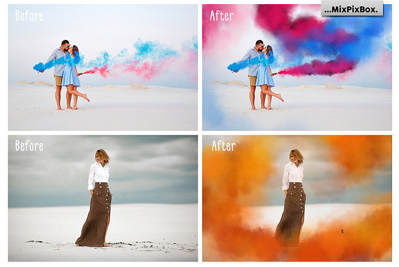 Smoke Bomb Photo Overlays in Photoshop Layer Styles - product preview 2