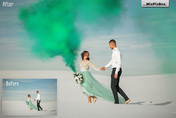 Smoke Bomb Photo Overlays in Photoshop Layer Styles - product preview 3
